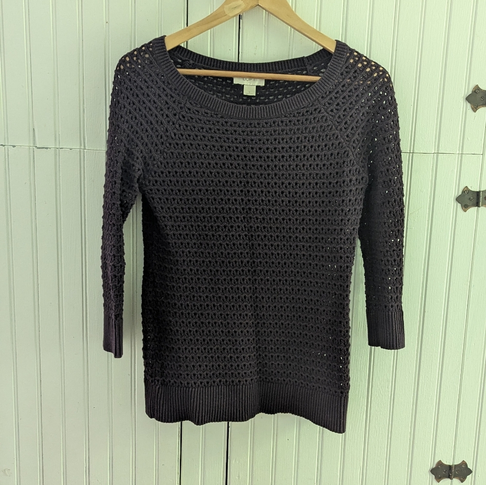 LOFT Women's Dark Knit Sweater